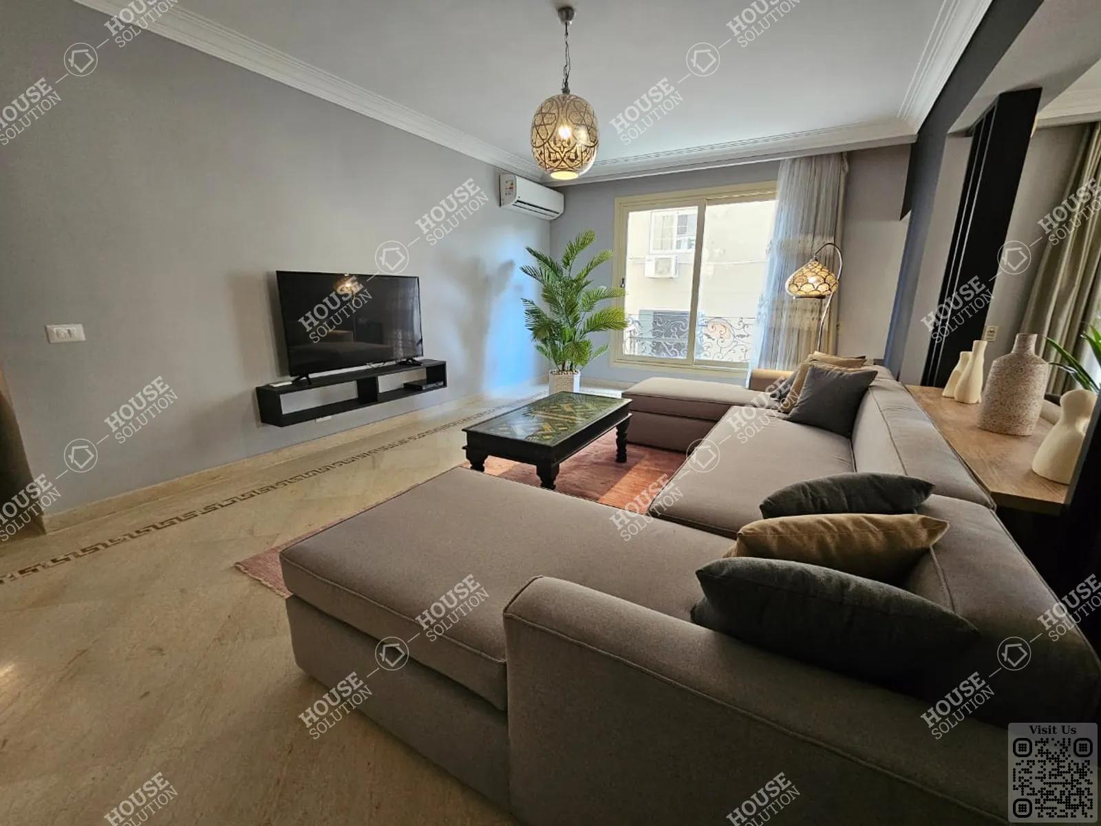 LIVING AREA  @ Apartments For Rent In Maadi Maadi Sarayat Area: 320 m² consists of 4 Bedrooms 3 Bathrooms Modern furnished 5 stars #5817-2