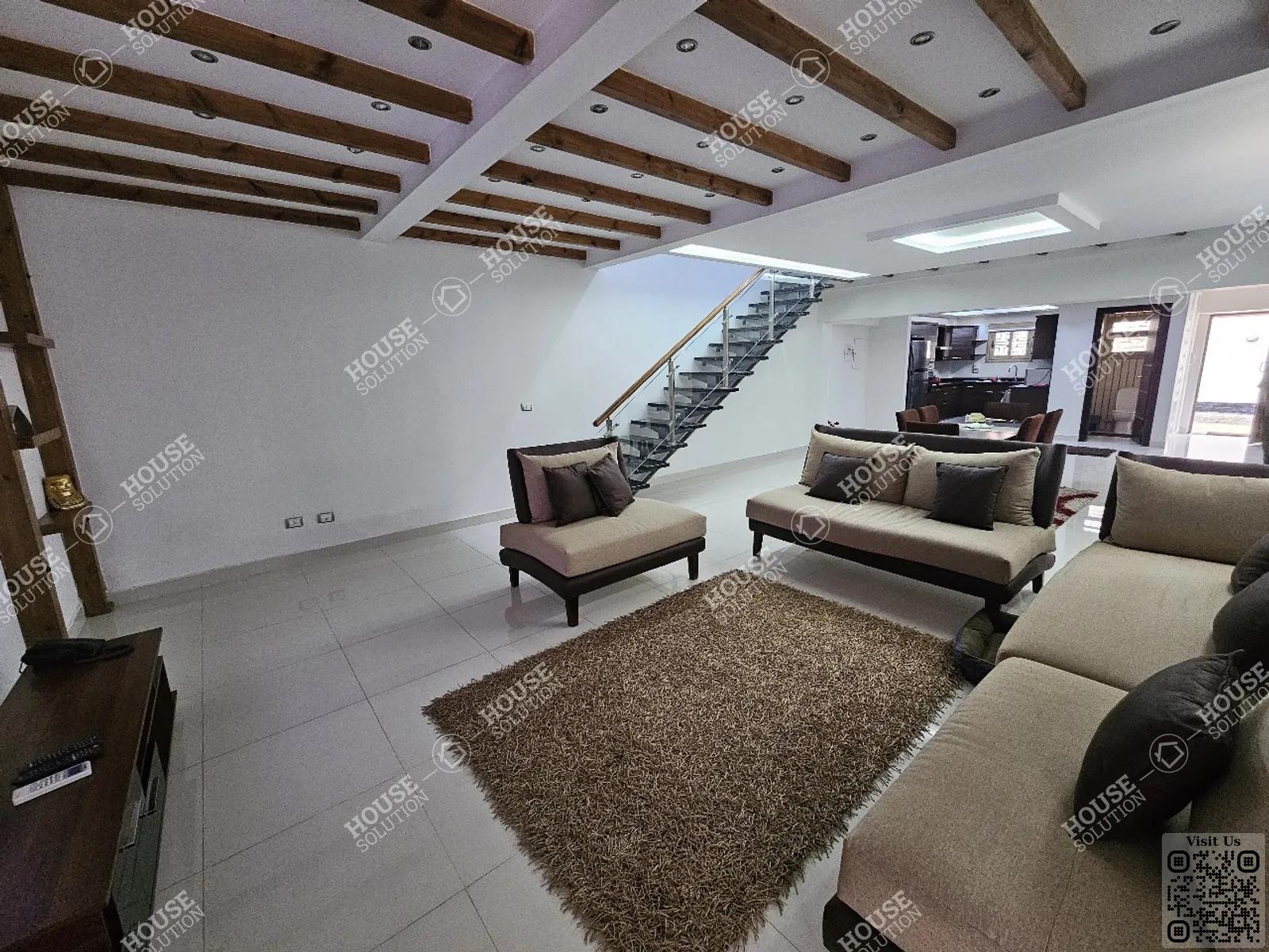RECEPTION  @ Villas For Rent In Maadi Maadi Sarayat Area: 300 m² consists of 3 Bedrooms 3 Bathrooms Modern furnished 5 stars #3280-0