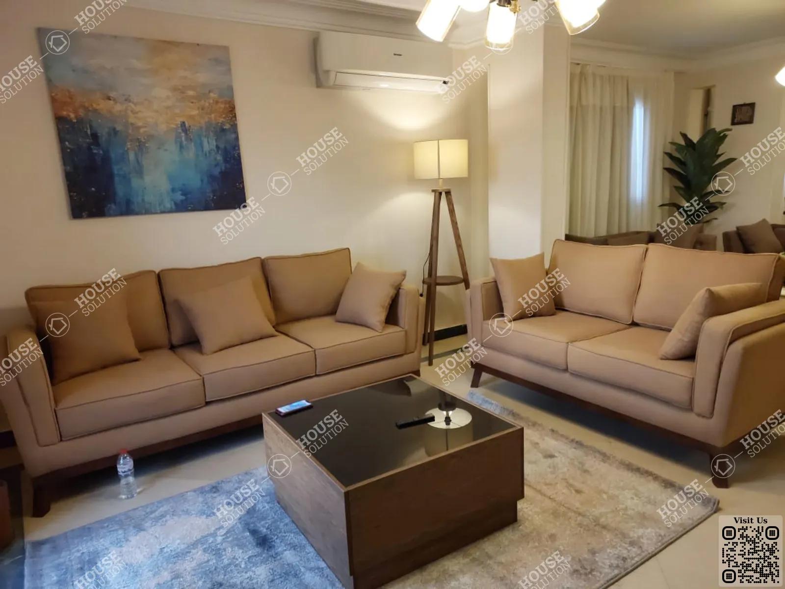 LIVING AREA  @ Apartments For Rent In Maadi New Maadi Area: 185 m² consists of 3 Bedrooms 2 Bathrooms Modern furnished 5 stars #5826-1