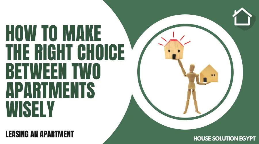HOW TO MAKE THE RIGHT CHOICE BETWEEN TWO APARTMENTS WISELY - #331 - article image