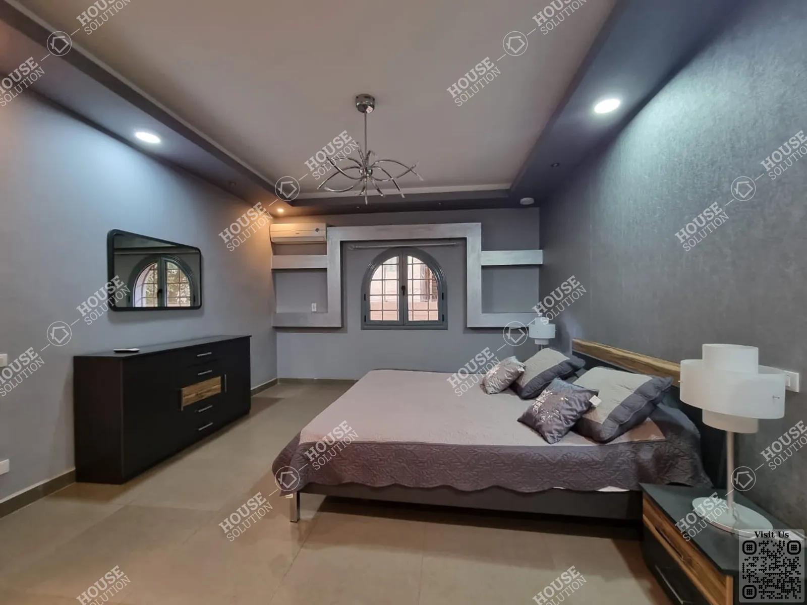 MASTER BEDROOM  @ Ground Floors For Rent In Maadi Maadi Sarayat Area: 280 m² consists of 3 Bedrooms 3 Bathrooms Modern furnished 5 stars #2503-0