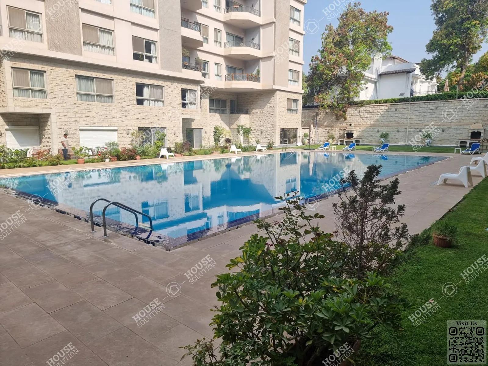 SHARED SWIMMING POOL  @ Apartments For Rent In Maadi Maadi Sarayat Area: 180 m² consists of 2 Bedrooms 3 Bathrooms Modern furnished 5 stars #4347-2