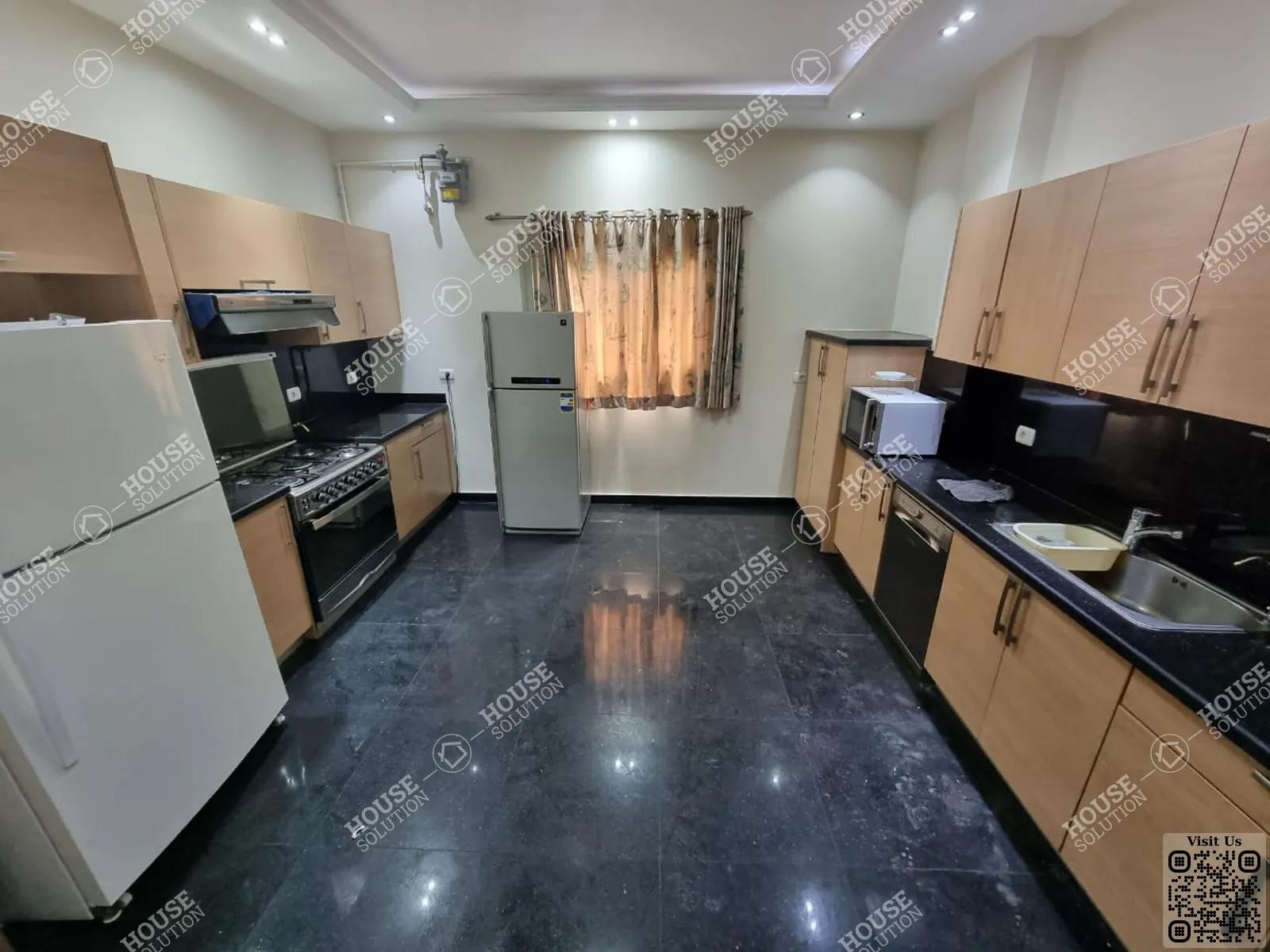 KITCHEN  @ Apartments For Rent In Maadi Maadi Sarayat Area: 350 m² consists of 3 Bedrooms 4 Bathrooms Furnished 5 stars #4897-2