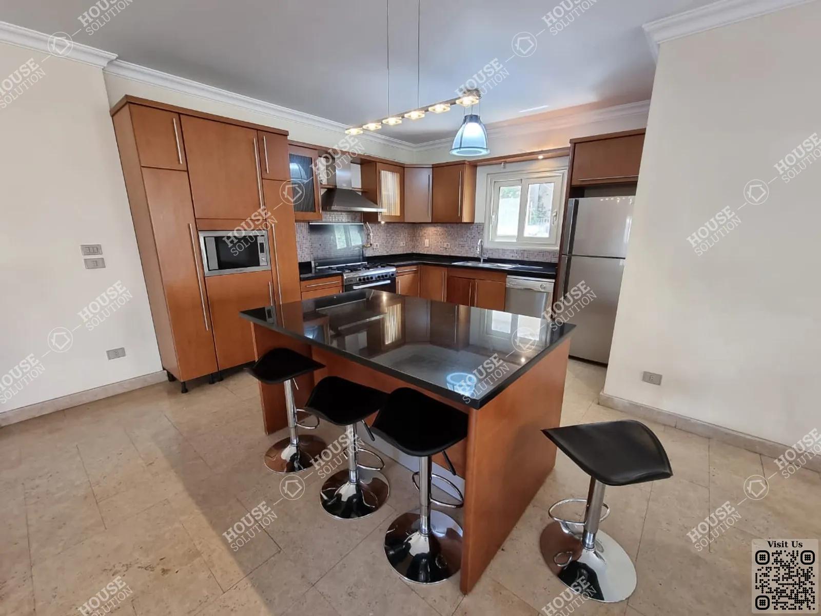 KITCHEN  @ Apartments For Rent In Maadi Maadi Sarayat Area: 240 m² consists of 3 Bedrooms 3 Bathrooms Modern furnished 5 stars #4964-1