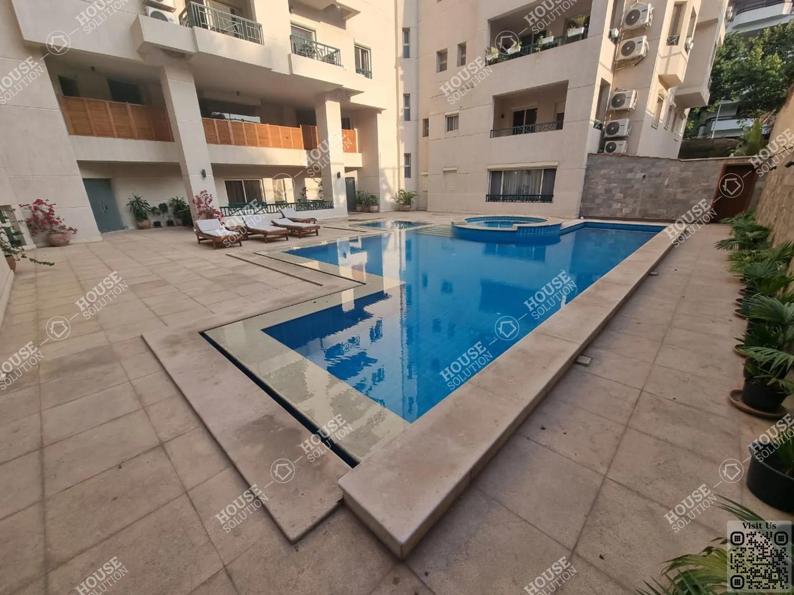 SHARED SWIMMING POOL  @ Apartments For Rent In Maadi Maadi Sarayat Area: 140 m² consists of 2 Bedrooms 2 Bathrooms Modern furnished 5 stars #5097-2