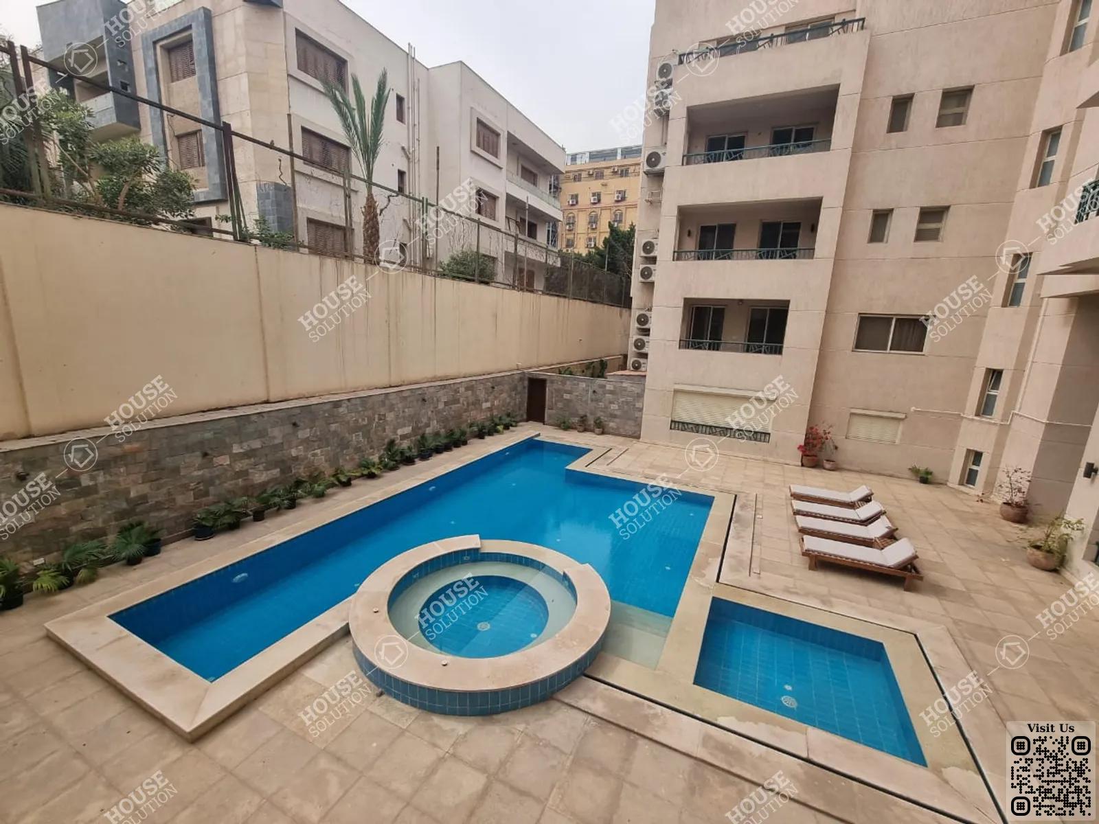 SHARED SWIMMING POOL  @ Apartments For Rent In Maadi Maadi Sarayat Area: 200 m² consists of 3 Bedrooms 3 Bathrooms Modern furnished 4 stars #5170-1