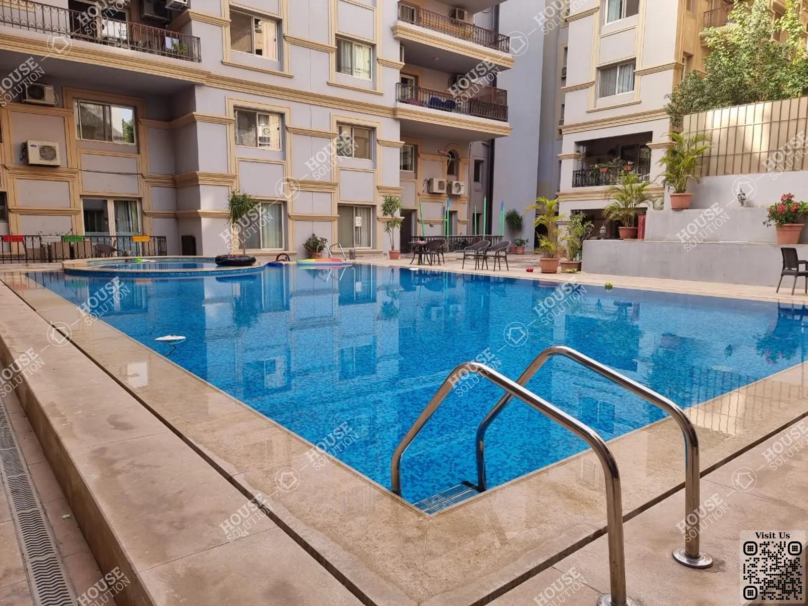 SHARED SWIMMING POOL  @ Apartments For Rent In Maadi Maadi Sarayat Area: 280 m² consists of 3 Bedrooms 3 Bathrooms Modern furnished 5 stars #5235-1
