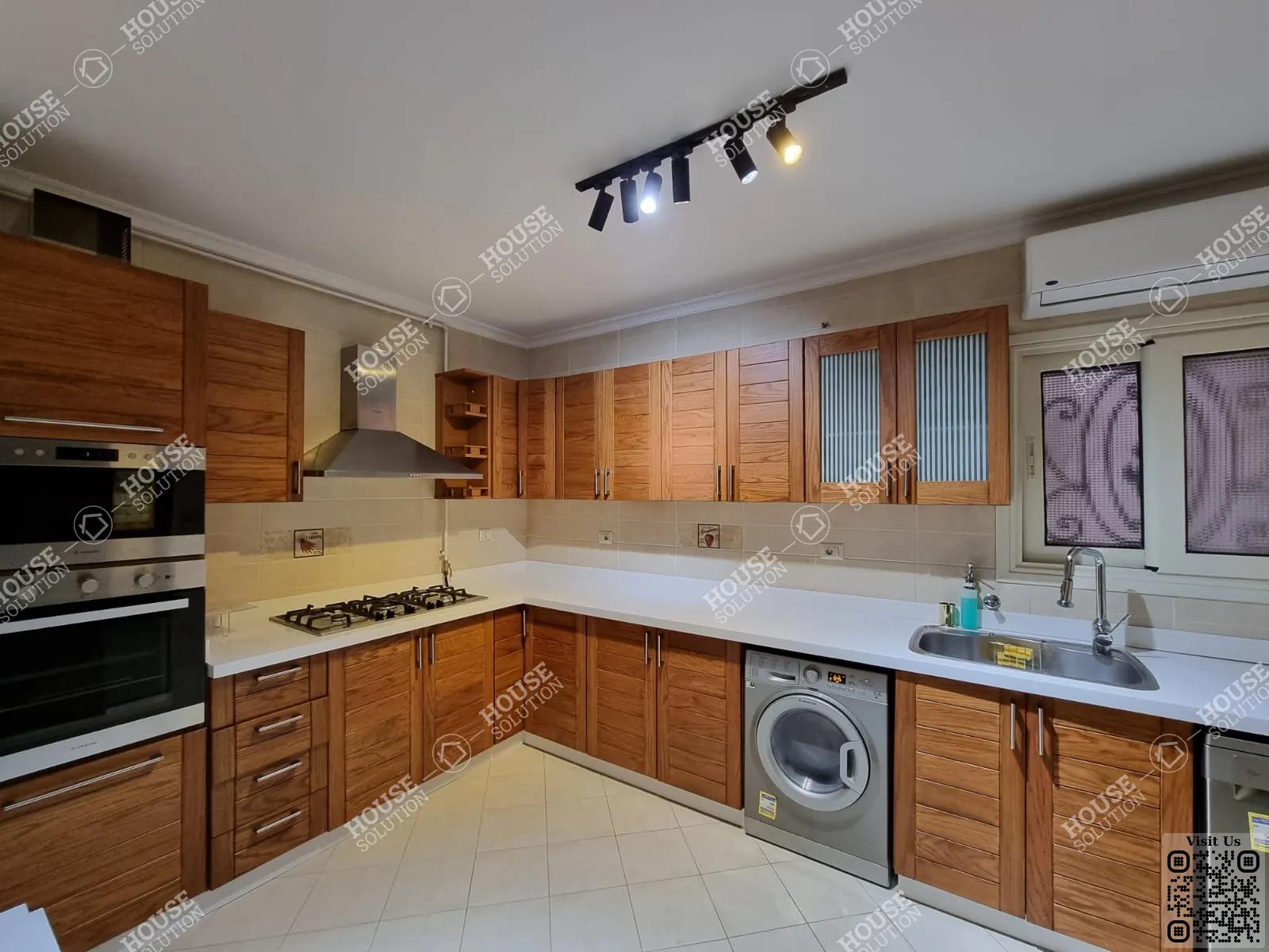 KITCHEN  @ Apartments For Rent In Maadi Maadi Sarayat Area: 240 m² consists of 3 Bedrooms 3 Bathrooms Modern furnished 5 stars #5331-1