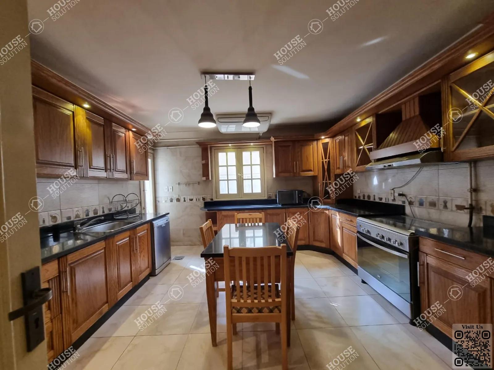 KITCHEN  @ Apartments For Rent In Maadi Maadi Sarayat Area: 345 m² consists of 4 Bedrooms 3 Bathrooms Modern furnished 5 stars #5423-1