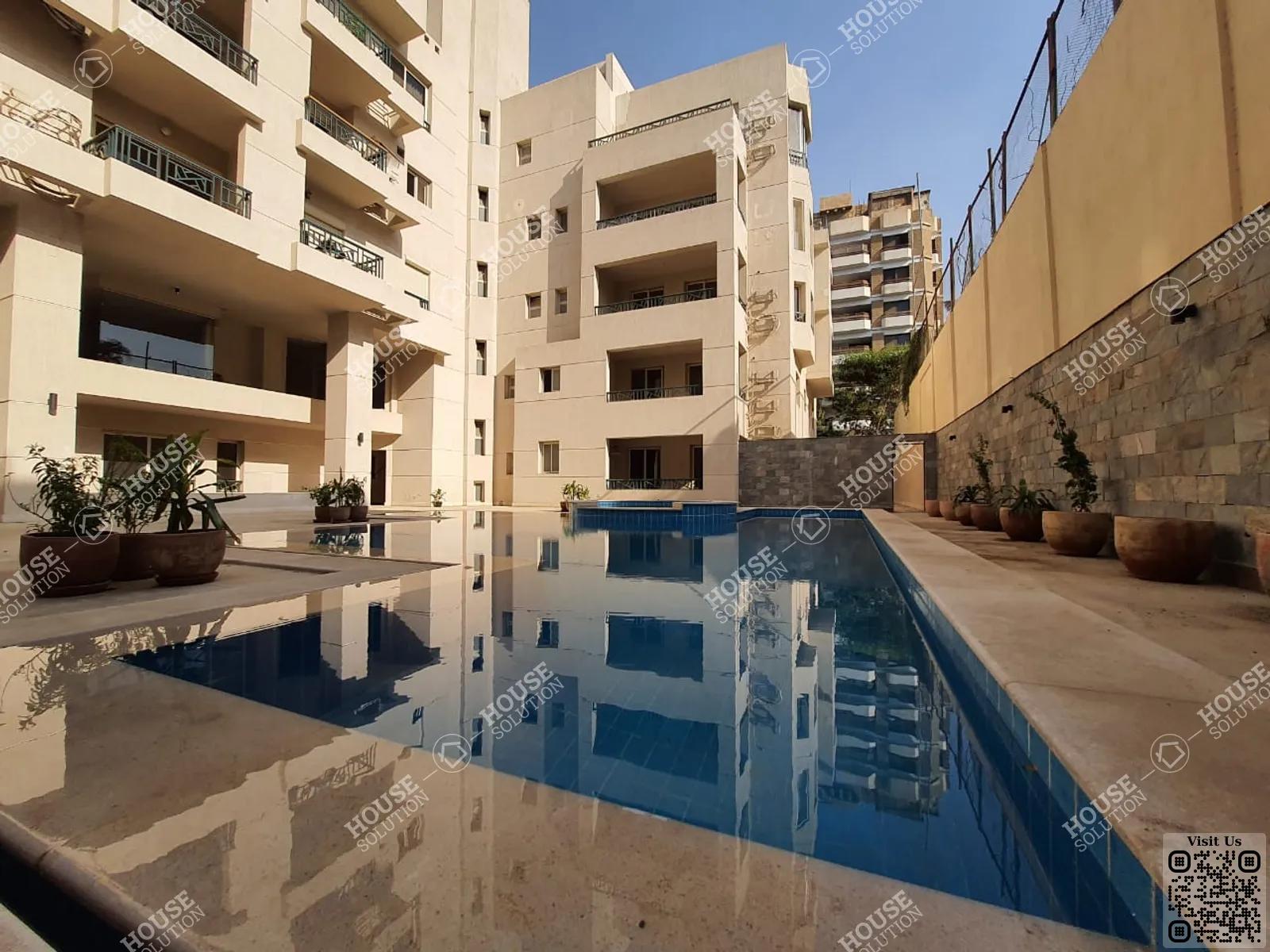 SHARED SWIMMING POOL  @ Ground Floors For Rent In Maadi Maadi Sarayat Area: 152 m² consists of 2 Bedrooms 2 Bathrooms Modern furnished 5 stars #5464-1