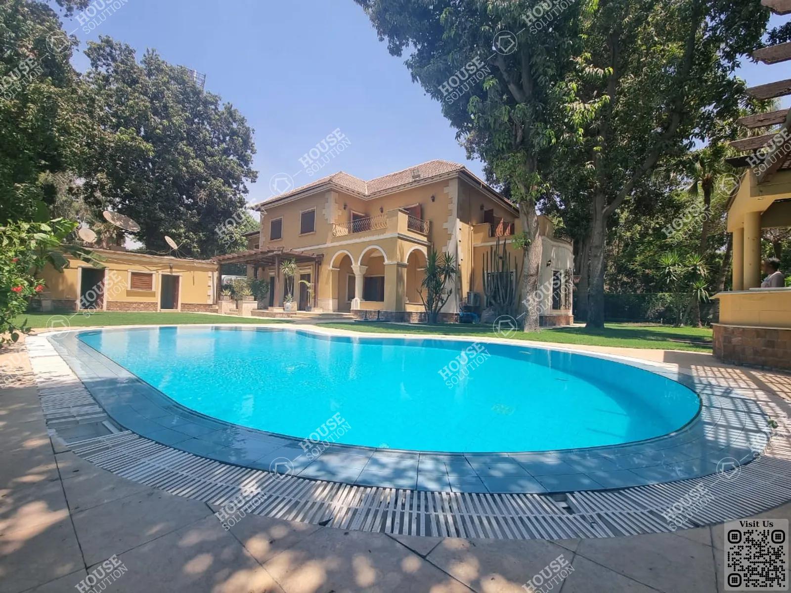 OUTSIDE VIEW  @ Villas For Rent In Maadi Maadi Sarayat Area: 1050 m² consists of 4 Bedrooms 4 Bathrooms Semi furnished 5 stars #5519-0