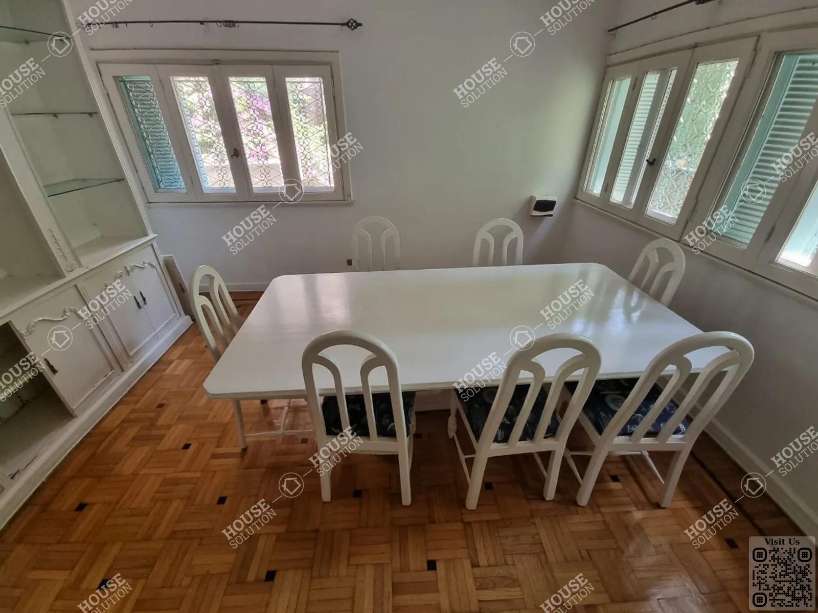 DINING AREA @ Ground Floors For Rent In Maadi Maadi Sarayat Area: 250 m² consists of 4 Bedrooms 3 Bathrooms Furnished 5 stars #5574-2