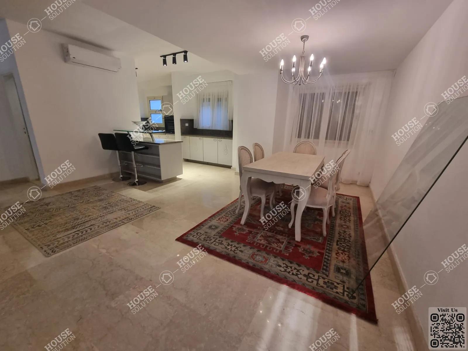 DINING AREA @ Ground Floors For Rent In Maadi Maadi Sarayat Area: 150 m² consists of 2 Bedrooms 3 Bathrooms Modern furnished 5 stars #5614-2