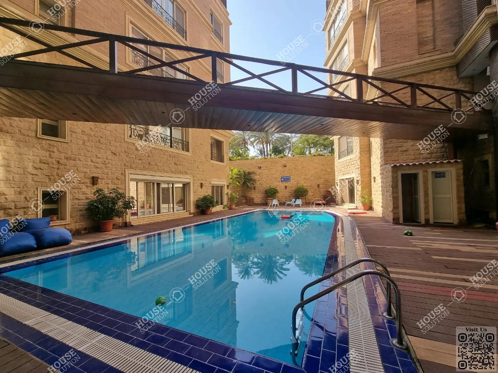 SHARED SWIMMING POOL  @ Apartments For Rent In Maadi Maadi Sarayat Area: 120 m² consists of 2 Bedrooms 2 Bathrooms Furnished 5 stars #5660-1