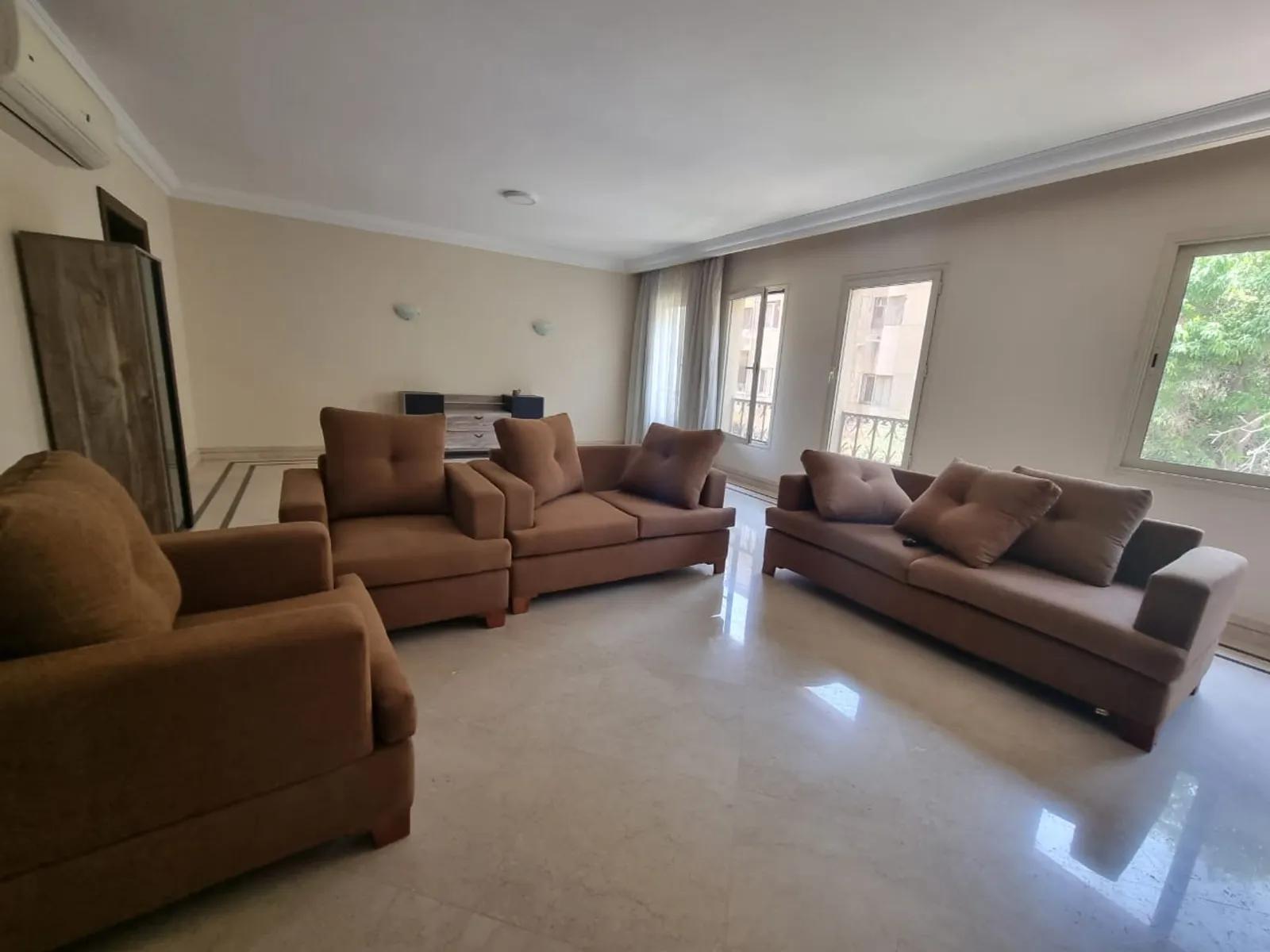 FULLY FURNISHED APARTMENT WITH SHARED SWIMMING POOL FOR RENT IN SARAYAT EL MAADI CAIRO EGYPT  - #5674 - Modern furnished