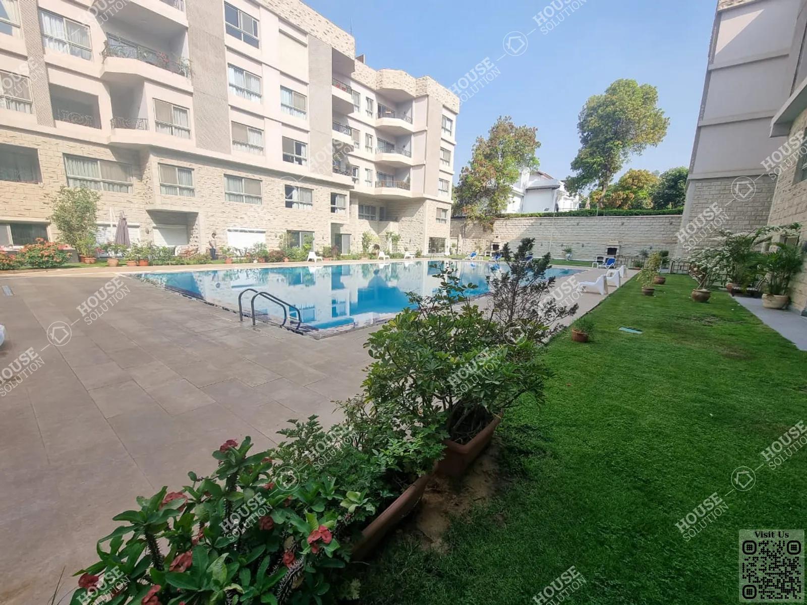 SHARED SWIMMING POOL  @ Ground Floors For Rent In Maadi Maadi Sarayat Area: 320 m² consists of 4 Bedrooms 4 Bathrooms Modern furnished 5 stars #5682-1