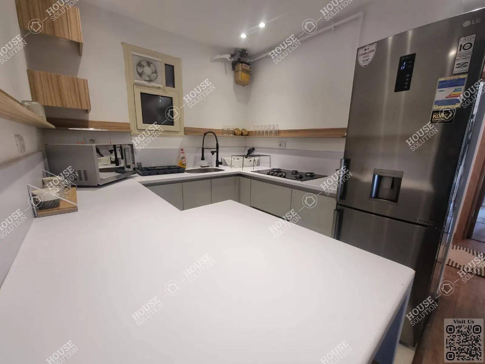 KITCHEN  @ Apartments For Rent In Maadi Maadi Degla Area: 130 m² consists of 2 Bedrooms 2 Bathrooms Modern furnished 5 stars #5760-2