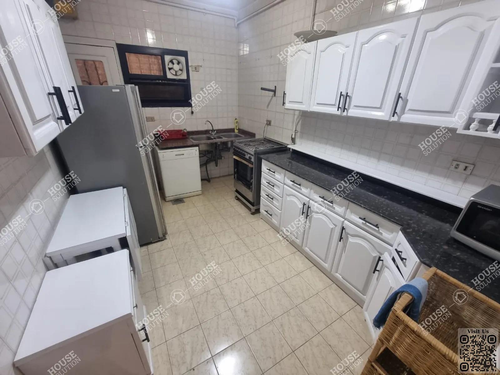 KITCHEN  @ Apartments For Rent In Maadi Maadi Sarayat Area: 220 m² consists of 3 Bedrooms 3 Bathrooms Furnished 5 stars #5773-1