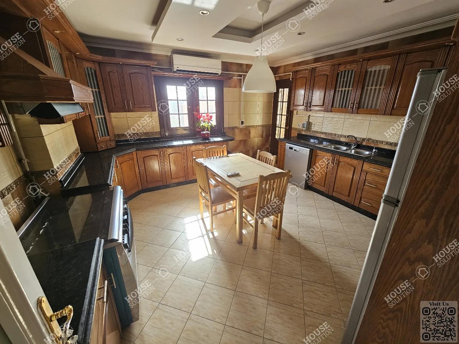 KITCHEN  @ Apartments For Rent In Maadi Maadi Sarayat Area: 320 m² consists of 4 Bedrooms 4 Bathrooms Modern furnished 5 stars #5796-1