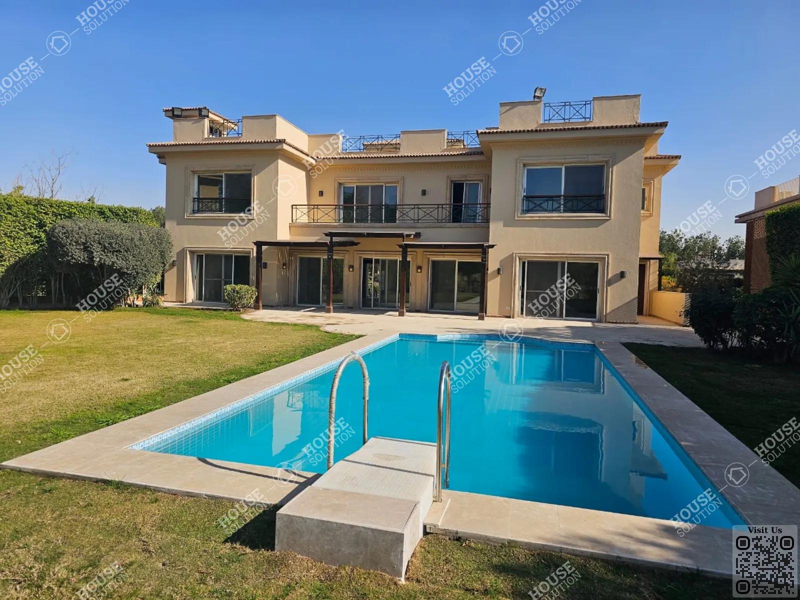 OUTSIDE VIEW  @ Villas For Rent In Katameya katameya Heights Area: 750 m² consists of 6 Bedrooms 8 Bathrooms Semi furnished 5 stars #5830-0