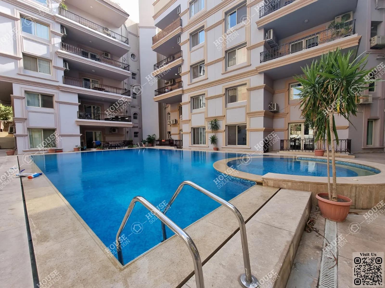 SHARED SWIMMING POOL  @ Duplexes For Rent In Maadi Maadi Sarayat Area: 350 m² consists of 3 Bedrooms 3 Bathrooms Modern furnished 5 stars #5856-1